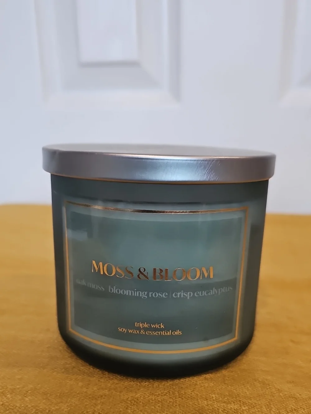 Distant Lands Moss & Bloom 3-Wick Scented Jar Candle NWT